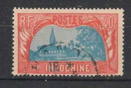 INDOCHINE - 1927 - N°YT. 143 - That-Long 40c Rouge - Oblitéré / Used - Usati