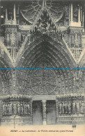 R161201 Reims. La Cathedrale. Le Porche Central Du Grand Portail. Boudet - Monde