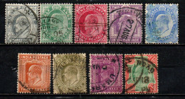 INDIA INGLESE - 1902 - EFFIGIE DEL RE EDOARDO VII - USATI - 1902-11 Roi Edouard VII