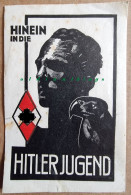 Hinein In Die Hitlerjugend HJ Propaganda Tür Aufkleber Vignette - 1939-45