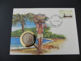 East Caribbean Territories 50 Cents 1965 - Numis Letter Nevis 1985 - Sonstige – Amerika