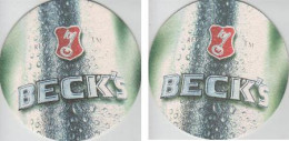5000743 Bierdeckel Rund - Becks - Beer Mats