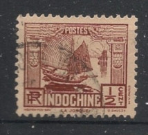 INDOCHINE - 1931-39 - N°YT. 153 - Jonque 1/2c Brun- Rouge - Oblitéré / Used - Gebruikt
