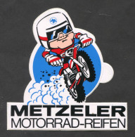 METZELER  Tyres Reifen / Moto Becane Motorcycle Motorrad, Sticker Autocollant - Autocollants