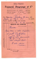 VP23.137 - 1962 - Facture - Quincaillerie En Gros , Métaux - TRASSARD , DESGRANGE Et Cie à LE MANS - 1950 - ...