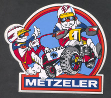 METZELER  Tyres Reifen / Moto Becane Motorcycle Motorrad, Sticker Autocollant - Autocollants