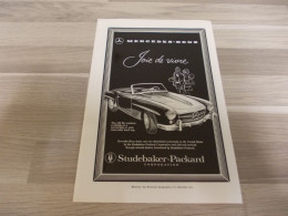 Reclame Advertentie Uit Oud Tijdschrift 1958 - Mercedes-Benz The 190 SL Roadster - Advertising