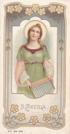 3 HOLY CARDS, STE CECILIA, S. ELISABETH & S. ANTONIUS - Images Religieuses