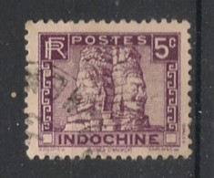 INDOCHINE - 1931-39 - N°YT. 159 - Angkor 5c Lilas - Oblitéré / Used - Gebraucht