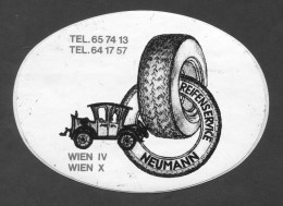 Neumann Service Wien, Tires Pneumatic Pneumatique Reifen, Sticker Autocollant - Aufkleber