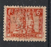 INDOCHINE - 1931-39 - N°YT. 160 - Angkor 6c Rouge - Oblitéré / Used - Usados
