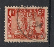 INDOCHINE - 1931-39 - N°YT. 160 - Angkor 6c Rouge - Oblitéré / Used - Gebruikt