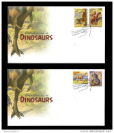 Australia 2013:  Dinosaur, Prehistoric Animals  Prehistory, Paleontology, Palaeontology, FDC  With Self Adhesive Stamps - Vor- U. Frühgeschichte