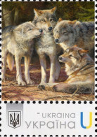 Ukraine 2024, Fauna, Wolves, Art, 1v - Ucraina