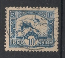 INDOCHINE - 1931-39 - N°YT. 161 - Rizière 10c Bleu - Oblitéré / Used - Usati