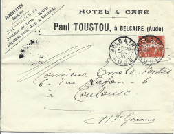 71 --- Lettre 11 BELCAIRE Paul Toustou, Hôtel & Café - 1900 – 1949