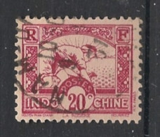 INDOCHINE - 1931-39 - N°YT. 163 - Rizière 20c Rose - Oblitéré / Used - Usados