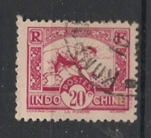INDOCHINE - 1931-39 - N°YT. 163 - Rizière 20c Rose - Oblitéré / Used - Gebraucht