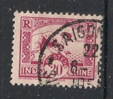 INDOCHINE - 1931-39 - N°YT. 163 - Rizière 20c Rose - Oblitéré / Used - Oblitérés