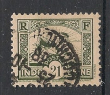 INDOCHINE - 1931-39 - N°YT. 164 - Rizière 21c Olive - Oblitéré / Used - Gebraucht