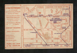 PARIS - Carte Ancienne - Grand Hôtel BACHAUMONT - - Cafés, Hotels, Restaurants