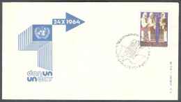 .Yugoslavia, 1964-10-24, Bosnia, Sarajevo, Day Of United Nations, Special Postmark And Cover - Autres & Non Classés