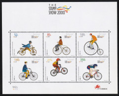 2000 Portugal STAMP SHOW: Cycling Minisheet (** / MNH / UMM) - Cyclisme