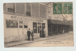 CPA - 92 - SCEAUX-ROBINSON - CAFE TERMINUS MAISON A. INBAUD F. LECOMTE Rue Houdan Les 4 Chemins - CARTE RARE - Sceaux