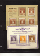 Groenland (1985) - 2 Feuillets  Ours - Colis-Postaux - Reimpressions - Reprint  - Neuf Sans Gomme - Paketmarken