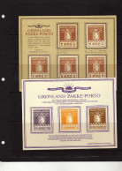 Groenland (1985) - 2 Feuillets  Ours - Colis-Postaux - Reimpressions - Reprint  - Neuf Sans Gomme - Parcel Post