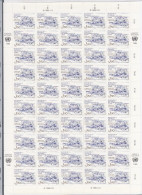 UNO  WIEN  60, Bogen (5x10), Postfrisch **, Hobby: Briefmarkensammeln, 1986 - Neufs