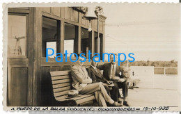229864 ARGENTINA BARRANQUERAS SHIP ONBOARD A BORDO DE LA BALSA CORRIENTES 1935 PHOTO NO POSTAL POSTCARD - Argentine