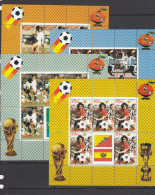 Bhutan 1982. Football. 4 MS. MNH ** - Bhoutan