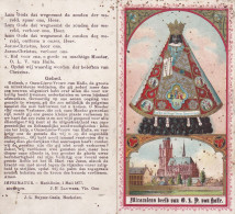 HOLY CARD MIRACULEUS BEELD VAN ONZE LIEVE VROUW VAN HALLE, 1877 - Andachtsbilder