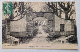 Carte Postale FONTANES : Entrée Du Château - Autres & Non Classés