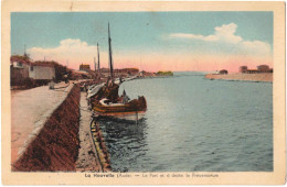 OCCITANIE AUDE PORT LA NOUVELLE LE PORT ET A DROITE LE PREVENTORIUM BARQUE PÊCHE LA VOLONTE DE DIEU CIRCULEE CARCASSONNE - Port La Nouvelle