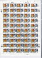 UNO  WIEN  71, Bogen (5x10), Postfrisch **, Gegen Drogenmißbrauch, 1987 - Unused Stamps