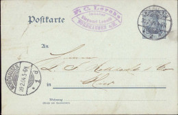 604342 | Ganzsache Ortskarte Der Firma F.C. Lerche, Inh.Lewie | Nordhausen / Harz (O 5500) - Lettres & Documents