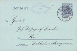 604343 | Ganzsache Ortskarte Des Rechtsanwalt Sievers | Braunschweig (W 3300) - Storia Postale