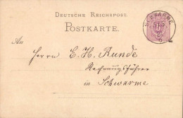 604344 | Ganzsache Aufgegeben In  | Schwarme (W - 2811), -, - - Lettres & Documents