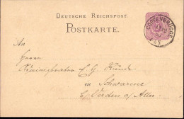 604339 | Ganzsache Aufgegeben In | Coppenbrügge (W 3256), Schwarme (W 2811) - Storia Postale