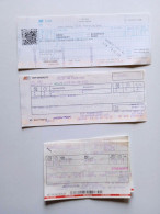 V0209 Poland Hungary -Czechia Train Tickets  -Poznan - Wroclaw  BRNO  Budapest -  4 Tickets   2019 - Other & Unclassified