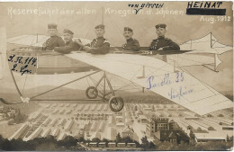 Carte Photo Militaire Aviation 1912 - ....-1914: Precursors
