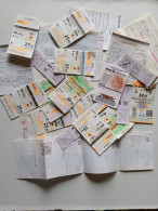 V0210 Poland Hungary -Czechia Bus Tram Train Tickets   -  20+ Tickets   2019-2022 - Autres & Non Classés