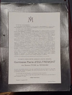 ELISABETH  COMTESSE PIERRE  D'OULTREMONT NÉE BARONNE PYCKE DE PETEGHEM / OSTENDE 1937 - Obituary Notices