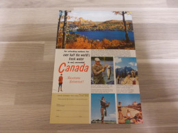Reclame Advertentie Uit Oud Tijdschrift 1956 - Canada Vacations Unlimited ! - Publicités