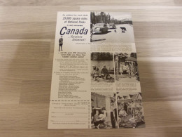 Reclame Advertentie Uit Oud Tijdschrift 1956 - Canada Vacations Unlimited ! 29,000 Square Miles Of National Parks - Advertising