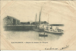 ILE D'OLERON , Départ Du Bateau Du Chapus , 1902 , µ - Ile D'Oléron