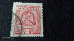 MEKSİKA-1880-1920     2  CENTAVOS           DAMGALI - Mexique
