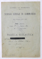 Scuola Serale Di Commercio - Torino - Pagella Classe 1^ - 1924 - 1925 - Ohne Zuordnung